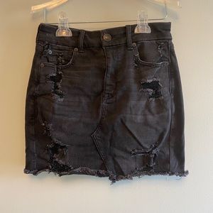 Black American Eagle Jean Skirt